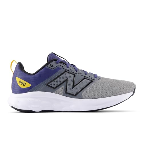 New Balance Men's 460 V4 Running Shoe, Slate Grey/Dream State/Black, 7.5 XW