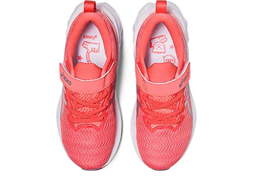 ASICS Kid's NOVABLAST 2 Pre-School Running Shoes, K11, Papaya/Dusk Violet