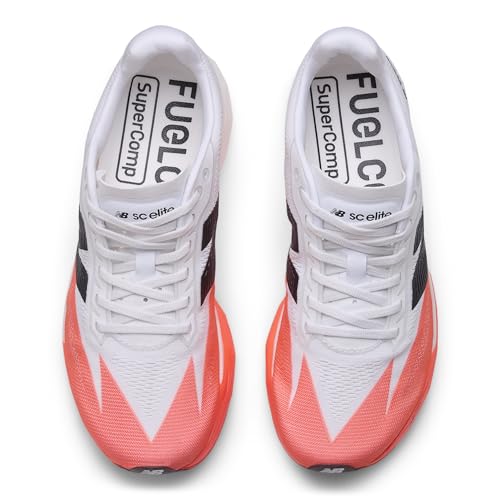 New Balance Women's FuelCell SuperComp Elite V5 Running Shoe, Urgent Red/White/Black, 7.5 M