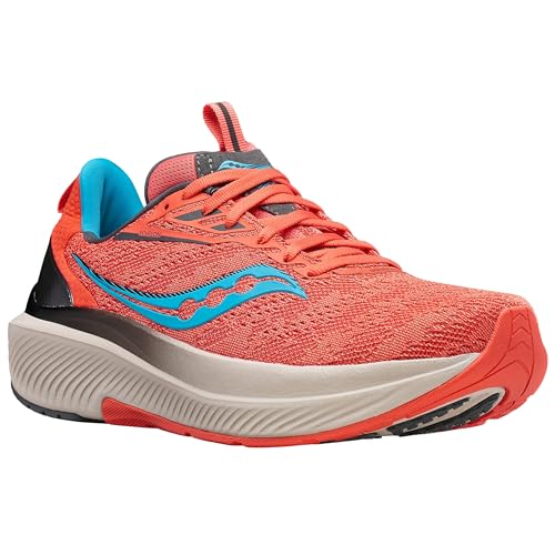 Saucony Women's Echelon 9 Sneaker, Coral/Ocean, 7