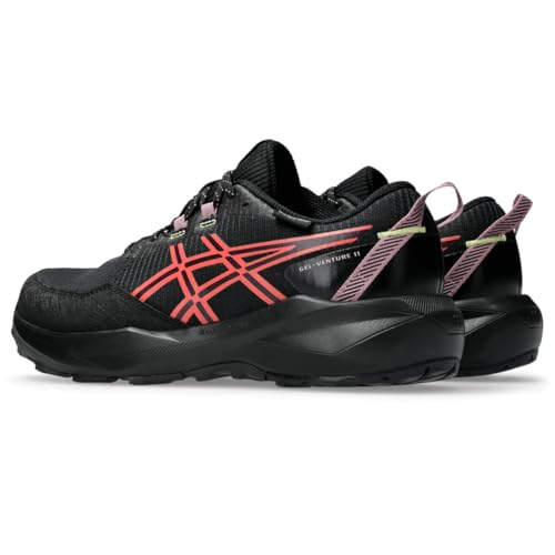 ASICS Women's Gel-Venture 11 Waterproof Running Shoes, 7.5, Black/Watermelon