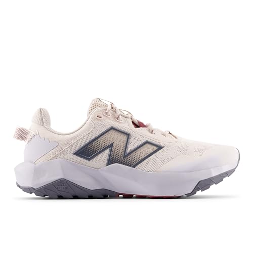 Women's New Balance DynaSoft Nitrel v6 Trail Shoes in Bisque/Pearl Grey/Washed Burgundy alternate view 3
