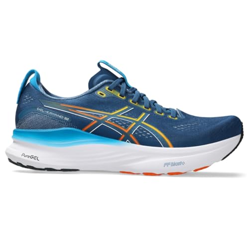 ASICS Men's Gel-Kayano 32 Running Shoes, 9.5, Twilight Blue/ANZU