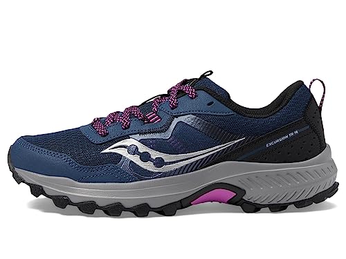 Saucony Women's Excursion Tr16 Sneaker, Navy/Razzle, 7.5