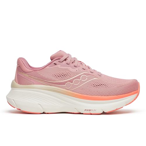 Saucony Women's Guide 19 Sneaker, Mauve/Salmon, 5.5