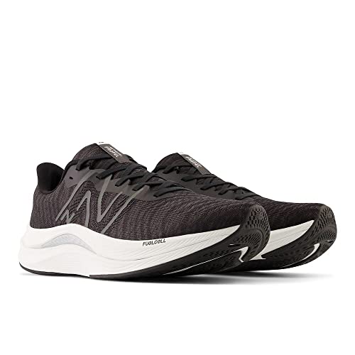 New Balance Men's FuelCell Propel V4 Running Shoe, Black/White, 11 M