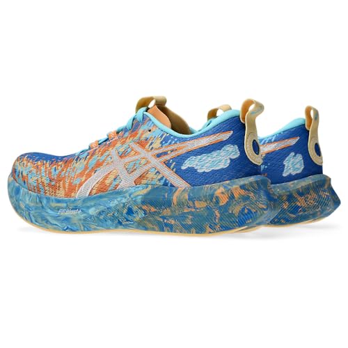 ASICS Women's Women's Noosa Tri 16Sneaker, Nature Blue Faded Orange, 8.5 US