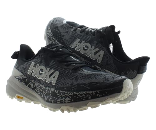 HOKA ONE ONE Speedgoat 6 Mens Shoes Size 12, Color: Black/Stardust