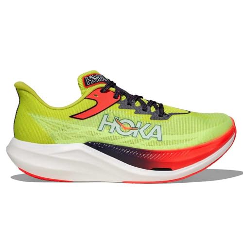 Hoka Unisex Rocket X 3 Neon Yuzu/Squid Ink 10.5 Medium