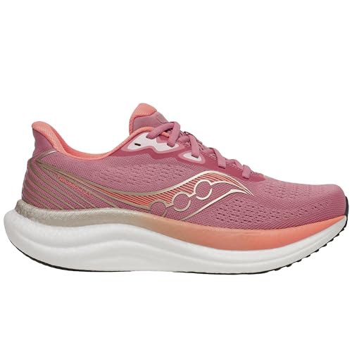 Saucony, Women, Triumph 23, Mauve/Black, 8, Medium