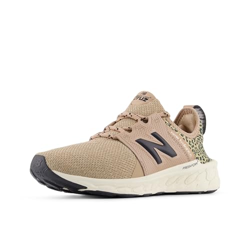 Women's New Balance Fresh Foam X Cruz v3 Running Shoes in Flat Taupe/Black Cement/Flat Taupe product image