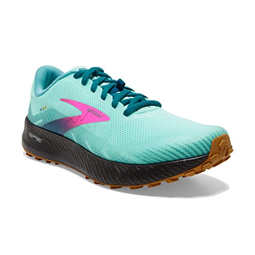 Brooks Catamount Women's Trail Running Shoe - Porcelain/Blue Coral/Pink - 6