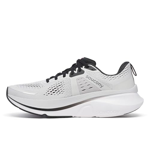 Saucony Men's Guide 18 Sneaker, Cloud/Black, 11