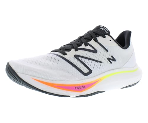 New Balance FuelCell Rebel V3 Mens Shoes Size 10.5, Color: White/Grey