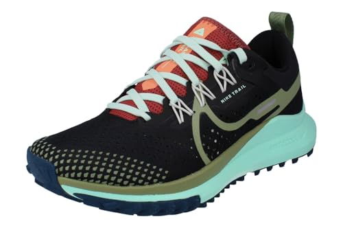Nike Women's Pegasus React Trail 4 Trail Running Shoe, Black/Green, 7.5
