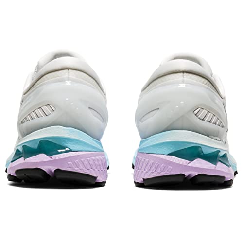 ASICS Women's Gel-Kayano 27 Running Shoe, White/Pure Silver - 7.5