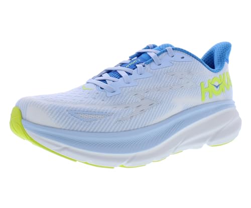 HOKA ONE ONE Clifton 9 Mens Shoes Size 10, Color: Ice Water/Evening Primrose