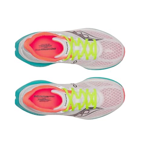 Saucony Women's Endorphin Speed 5 Sneaker, White/Mutant, 8