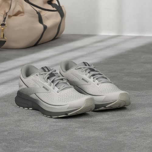 Brooks Women’s Trace 3 Neutral Running Shoe - White/Oyster/Black - 10 Wide