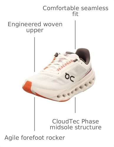 On Womens, Cloudsurfer Next White/Flame 9.5 Medium