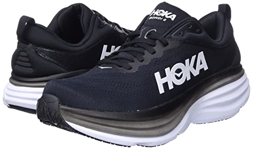 HOKA ONE ONE Bondi 8 Mens Shoes Size 8.5, Color: Black White