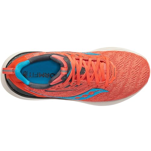 Saucony Women's Echelon 9 Sneaker, Coral/Ocean, 7
