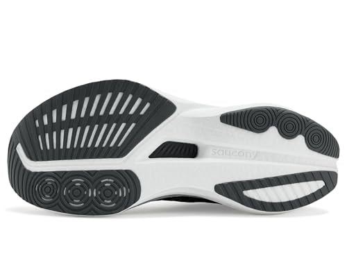 Saucony Women's Endorphin Speed 5 Sneaker, Black/White, 8