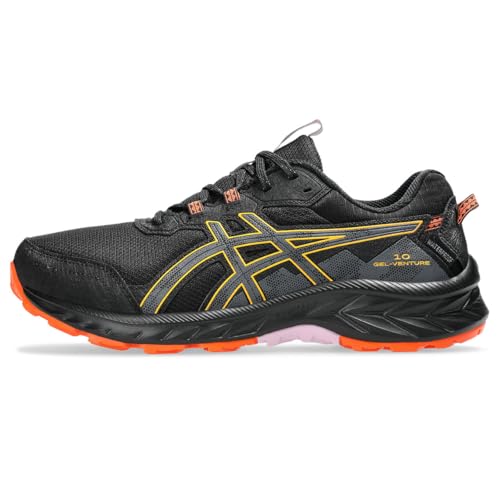 ASICS Women's Gel-Venture 10 Wp Sneaker, Black Carrier Grey, 6 US