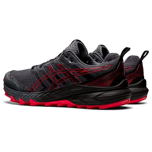 ASICS Mens Gel-Trabuco 9 Running Shoes, 9, Carrier Grey/Electric RED