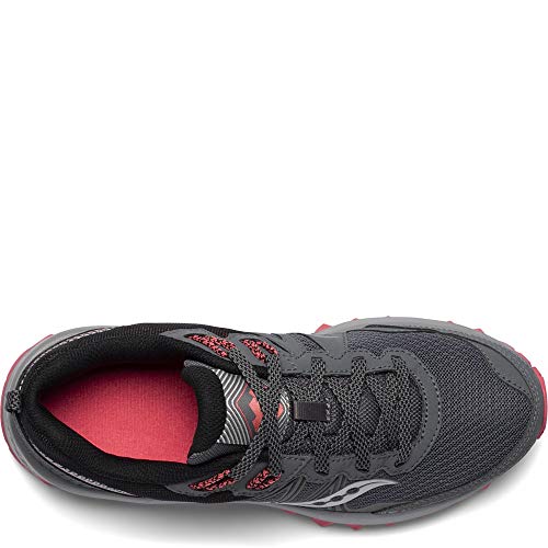 Saucony womens Excursion Tr14 Trail Running Shoe, Charcoal/Coral, 8.5 US