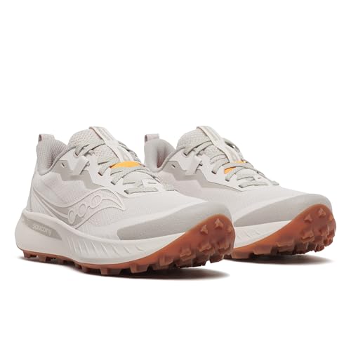 Saucony Women's Peregrine 15 Sneaker, Moon/Dove, 8