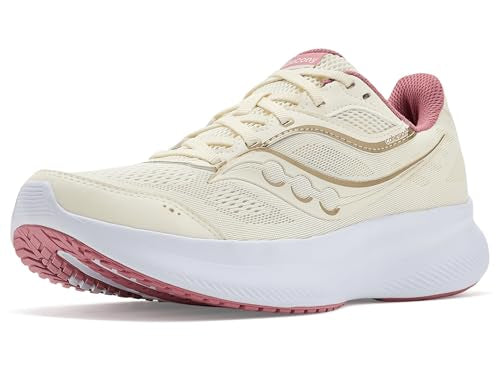 Saucony Women's Cohesion 18 Sneaker, Vanilla/Mauve, 9