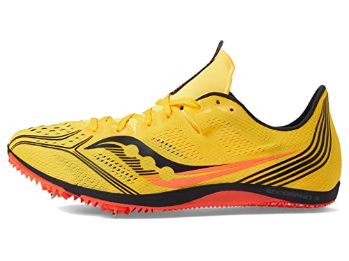 Saucony Women's Endorphin 3 Running Shoe, VIZIGLD/VIZIRED, 11