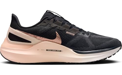 Nike Structure 25 Women's Road Running Shoes (DJ7884-008, Black/Crimson Tint) Size 6.5