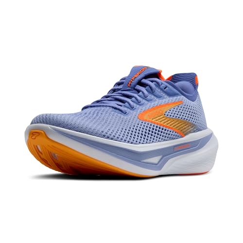Brooks Women’s Hyperion 3 Neutral Running Shoe - Blue Heron/Orange/White - 9.5 Medium