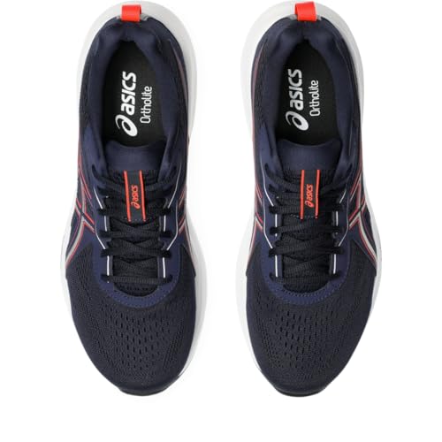 ASICS Men's Gel-Contend 9 Running Shoes, 7.5, Midnight/Flash RED