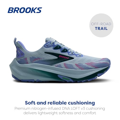 Brooks Women's Ghost Trail, Off-Road Running Shoe for Rugged Terrain - Skyway/Bell/Atlantic Deep - 5.5 Medium - alternate view 2