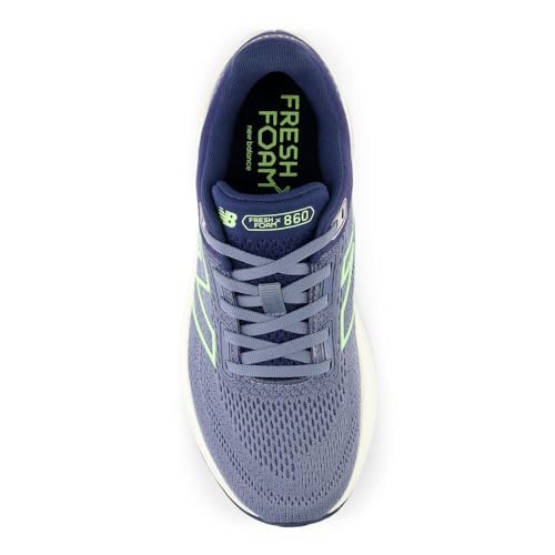 New Balance Women's Fresh Foam X 860 V14 Running Shoe, Arctic Grey/Sea Salt/Bleached Lime Glo, 6 M