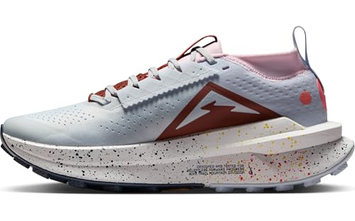 Nike Zegama 2 Women's Trail Running Shoes (FD5191-006, Pure Platinum/Football Grey/Pink Foam/White) Size 9.5