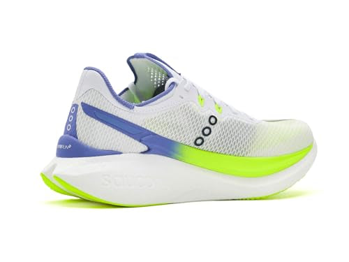 Saucony Women's Endorphin Pro 5 Sneaker, White/Iolite, 7.5