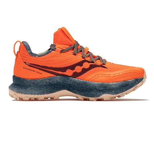 Saucony Mens Endorphin Trail Lugged Sole Hiking Shoes Orange 10.5 Medium (D)