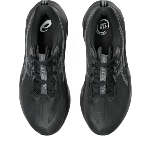ASICS Men's NOVABLAST 5 Running Shoes, 9.5, Black/Carrier Grey