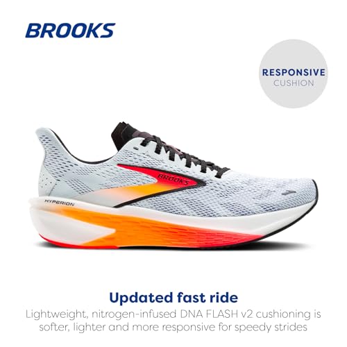 Brooks Women’s Hyperion 2 Neutral Running Shoe - Illusion/Coral/Black - 12 Medium