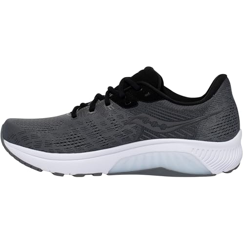 Saucony Men's Guide 14 Sneaker, Charcoal/Gold, 10