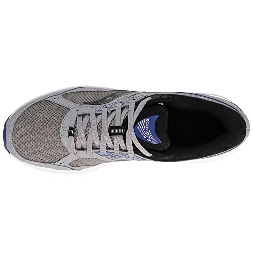 Saucony Men's Cohesion 14 Running Shoe, Alloy/Black/SEA, 11.5 Medium