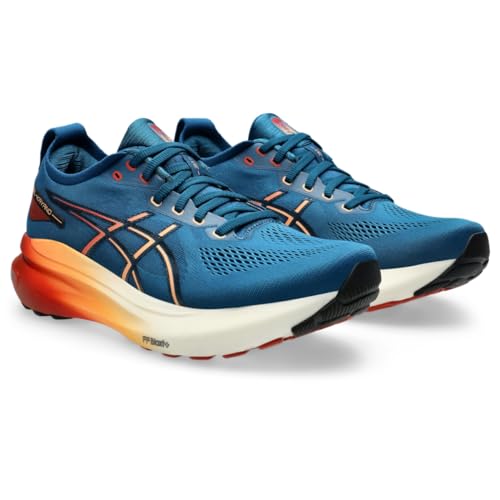 ASICS Men's Gel-Kayano 31 Running Shoes, 12.5, Rich Navy/Spice Latte