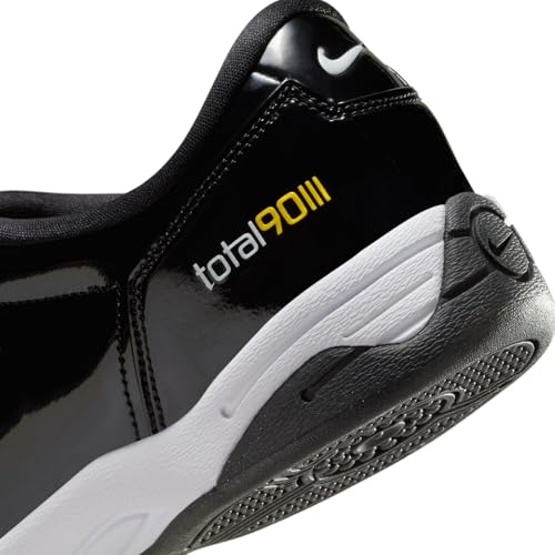 Nike T90 SP, Men's Sneaker, Black, White, Metallic Silver, 9.5