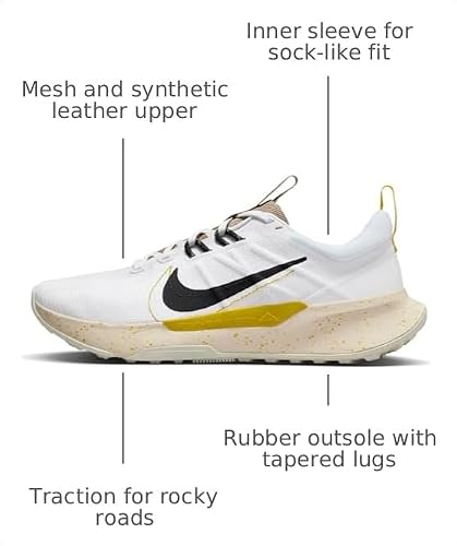 Nike Juniper Trail 2 Nn, Men's Low, White/Black-Vivid Sulfur-Khaki, 44 EU / 44 EU - alternate view 5