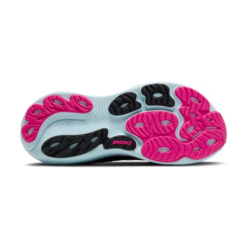 Brooks Women’s Adrenaline GTS 25 Supportive Running & Walking Shoe - Black/Cyber Pink/Iced Aqua - 8.5 Medium