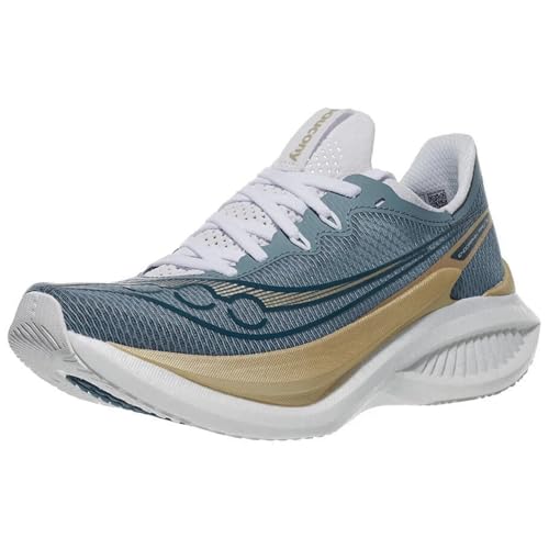 Saucony Women's Endorphin Pro 5 Sneaker, Storm/Gilded, 11